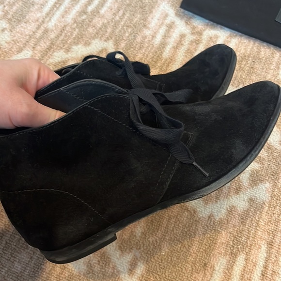 Alexander wang suede lace bootie sz 39.5 black - Picture 8 of 9
